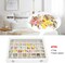 Velvet Jewelry Tray 48 Compartments Jewelry Display Organizer with Transparent Cover Rings, Earrings, Necklaces, Pendants Storage Box for Girls, Wives, Mothers, Women